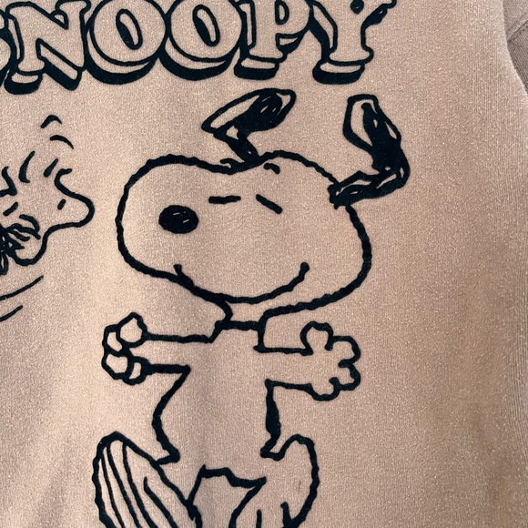Brown Snoopy Zara X Peanut Sweatshirt - Picture 2 of 7
